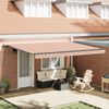 vidaXL Retractable Awning Multicolour 450 x 300 cm Polyester and Steel