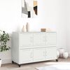 vidaXL Sideboard White 100.5x39x72 cm Steel