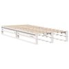 vidaXL Bed Frame without Mattress White 75x190 cm Small Single Solid Wood Pine
