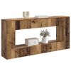 vidaXL Console Table Striped Old Wood 155 x 29 x 74 cm Engineered Wood