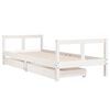 vidaXL Kids Bed Frame with Drawers White 80x200 cm Solid Wood Pine