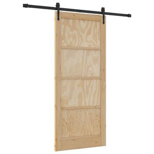 vidaXL Sliding Door ORKDAL 86 x 198.5 cm Solid Pine Wood