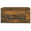 vidaXL Wall-mounted Bedside Cabinet Smoked Oak 50x36x25 cm