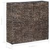 vidaXL Raised Bed with 4 Pots Water Hyacinth Brown