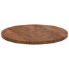 vidaXL Table Top Light Brown &Oslash; 60 x 2.5 cm Solid Oak Wood