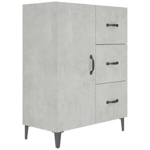 vidaXL Sideboard Concrete Grey 69.5x34x90 cm Engineered Wood