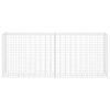 vidaXL Gabion Basket Galvanised Steel 85x30x200 cm