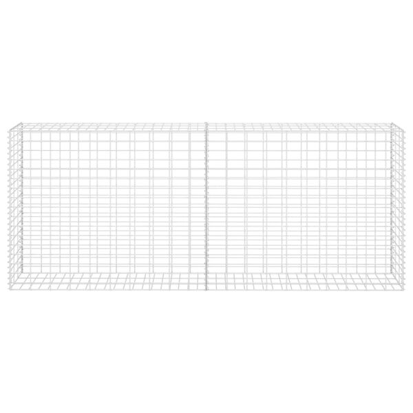 vidaXL Gabion Basket Galvanised Steel 85x30x200 cm