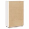 vidaXL Highboard White 74x35x117 cm Solid Wood Pine