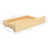 vidaXL Bed Frame without Mattress with 4 Drawers Solid Wood 200x200 cm