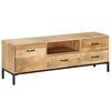 vidaXL TV Cabinet 130x30x45 cm Solid Mango Wood