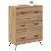 vidaXL Chest Of Drawers Artisan oak 69.5 x 34 x 90 cm Engineered wood