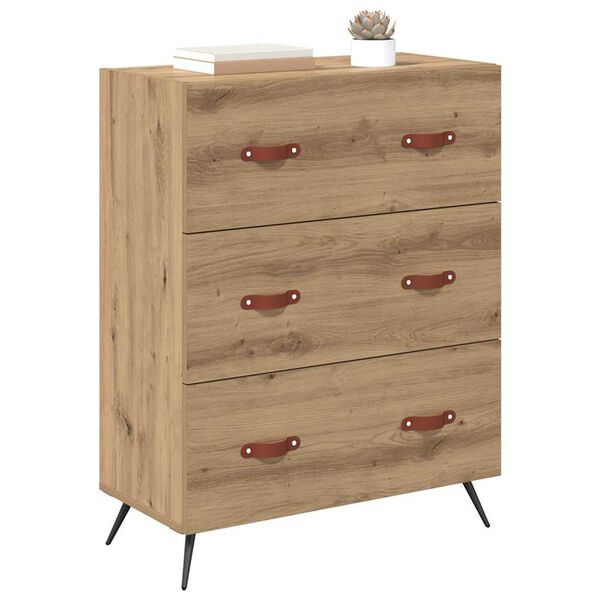 vidaXL Chest Of Drawers Artisan oak 69.5 x 34 x 90 cm Engineered wood