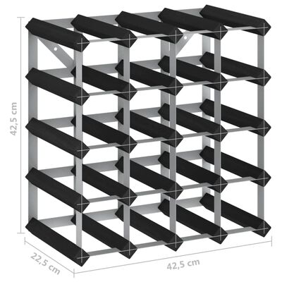 Dimensions diagram of the wine rack with measurements in cm: height 42.5 cm, width 41.5 cm, depth 22.5 cm.