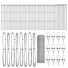 vidaXL Hexagonal Fence Ground Fix 100 x 0.5 m Galvanised Steel Silver