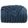 vidaXL Throw Blanket Navy Blue 200 x 150 cm Fleece
