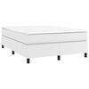 vidaXL Box Spring Bed Frame White Double Faux Leather (UK/IE/FI/NO only)