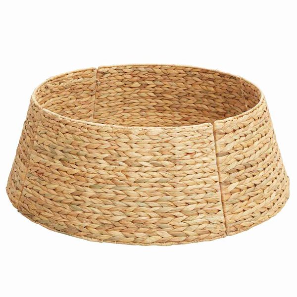 vidaXL Christmas Tree Collar Brown 60 x 60 x 22 cm Water hyacinth