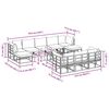 vidaXL Garden Sofa Set 11 pcs Black Aluminium
