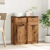 vidaXL Sideboards 2 pcs Old Wood 30x30x70 cm Engineered Wood