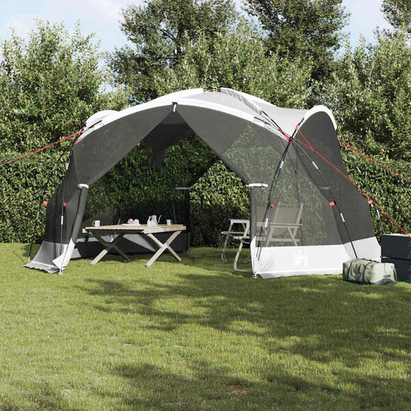 vidaXL Tents with Roof with Air Vent Grey 434 x 434 x 230 cm Polyester