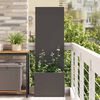 vidaXL Garden Privacy Screen Black 50 x 140 cm Cold-rolled steel