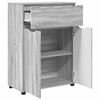 vidaXL Bathroom Cabinet with Drawer Grey Sonoma 72.5 x 36.5 x 100 cm