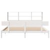 vidaXL Bookcase Bed without Mattress White 180x200 cm Super King Solid Wood Pine
