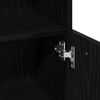 vidaXL Bathroom Cabinet Black Oak 30 x 30 x 95 cm Engineered Wood