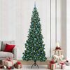 vidaXL Corner Artificial Christmas Tree Green 240 cm PVC and Metal