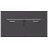 vidaXL Bathroom Furniture Set Grey Engineered Wood