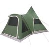vidaXL Teepee Tent with Roof with Storage Green 545 x 450 x 295 cm
