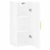 vidaXL Wall Mounted Cabinet High Gloss White 34.5x34x90 cm