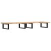 vidaXL Basin Shelf Wall Mounted Steel and Solid Wood Acacia