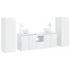 vidaXL Bathroom Furniture Set 5 pcs High Gloss White
