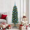 vidaXL Artificial Christmas Tree with 150 LEDs with Stand Green 150 cm