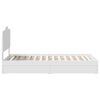 vidaXL Storage Bed with Headboard White 90 x 200 cm Engineered Wood