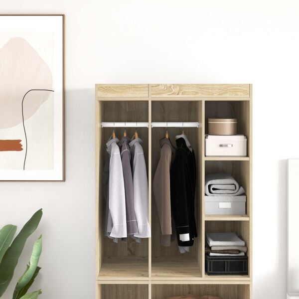 vidaXL Closet Rod 2 pcs Silver 264 x 15 x 29 mm Aluminium Alloy