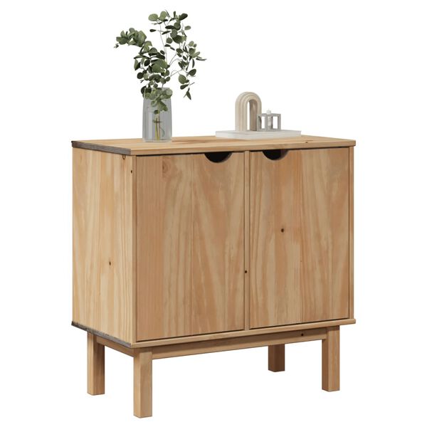vidaXL Hallway Cabinet OTTA 75x40x75 cm Solid Wood Pine