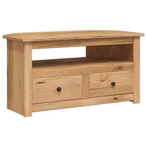 vidaXL Corner TV Cabinet 93x49x49 cm Solid Pine Panama Range