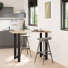 vidaXL Bar Table Legs Black 2 pcs 60x(100-101) cm Steel