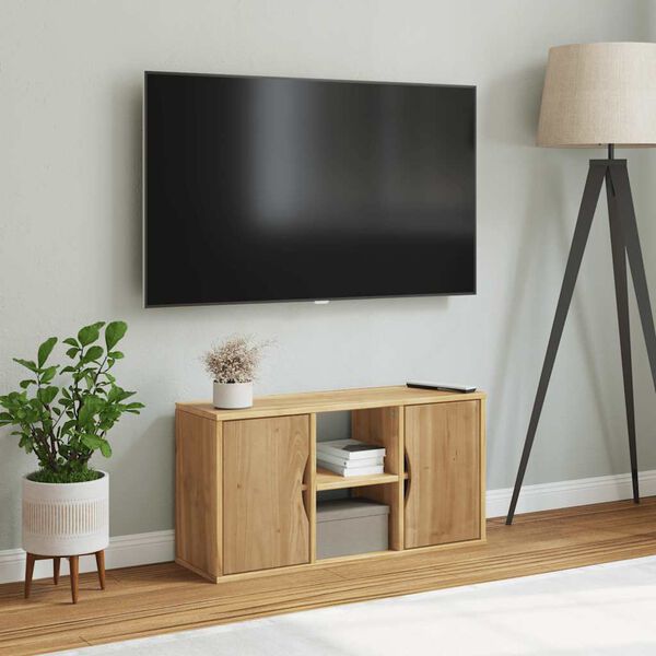 vidaXL TV Cabinet ODDA 79x24x40 cm Solid Wood Pine