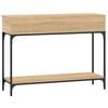vidaXL Console Table Sonoma Oak 100x30.5x75 cm Engineered Wood