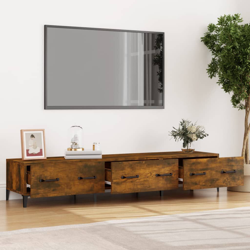 Smoked oak clearance tv stand
