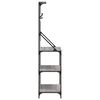 vidaXL Baker's Rack with Hooks 4-Tier Grey Sonoma Engineered Wood