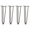 vidaXL Hairpin Legs for Coffee Table 4 pcs Natural Steel 42 cm Solid Steel