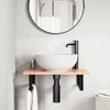 vidaXL Basin Shelf Wall Mounted&nbsp;Steel and&nbsp;Solid Wood Oak