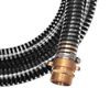 vidaXL Suction Hose with Brass Connectors 10 m 25 mm Black
