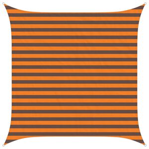 vidaXL Sun Shade Sail Orange and Brown 2.5 x 2.5 m