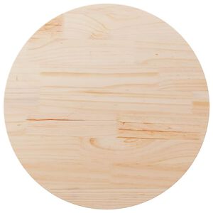 vidaXL Table Top &Oslash;80x2,5 cm Solid Wood Pine